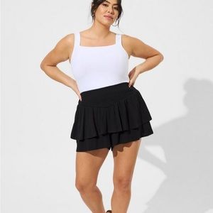 Pull on Washable Gauze Smocked Ruffle Skirt
Size:3